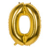 Folie ballon 86cm - nr. 0 - goud