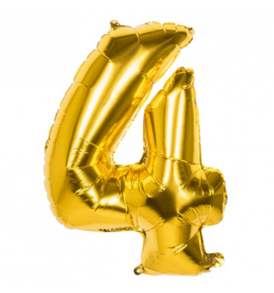 Folie ballon 86cm - nr. 4 - goud