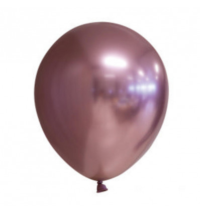 FIESTA 10 ballonnen 30cm - chrome/mirror rosegold