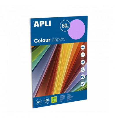 APLI Papier gekleurd intens A4 80g - 100st. 15279