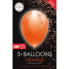 FIESTA 5 LED ballonnen 30cm - oranje