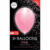 FIESTA 5 LED ballonnen 30cm - roze