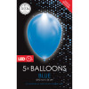 FIESTA 5 LED ballonnen 30cm - blauw