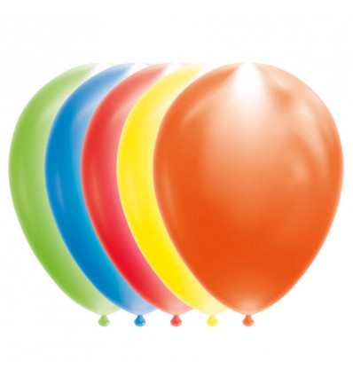 FIESTA 5 LED ballonnen 30cm - mix kleur