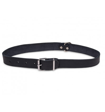 VADIGRAN Halsband zwart 70CM XXL geolied leder - hond