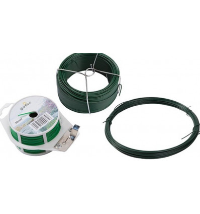 GIARDINO DIY draad gepl. groen RAL9005 - 1.0mmx50m