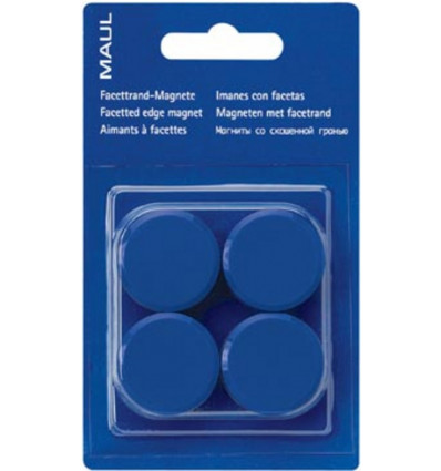MAUL Magneet solid - blauw 38mm - 4st