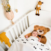 Snurk TEDDY - Laken en hoeslaken voor babybed 60x120cm + 120x150cm