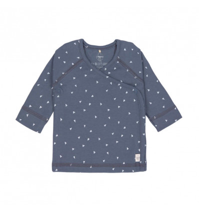 LASSIG Gots triangle blauw- Kimono shirt - 62/68 TU LU