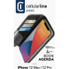 CELLULARLINE Iphone 12MAX/PRO - hoesje book agenda - zwart