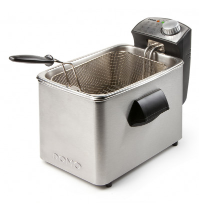 DOMO Friteuse 3L 2200W - RVS behuizing grote frituurmand
