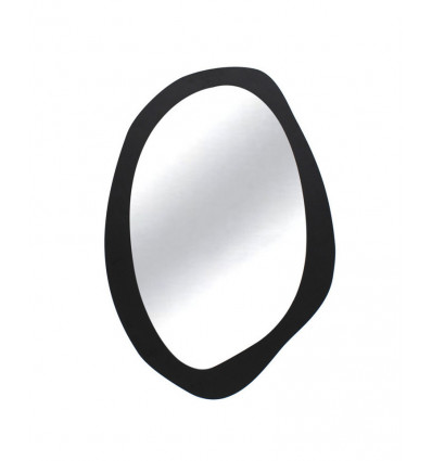 SIMLA spiegel ovaal - 61.5x70cm - zwart