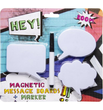 Schrijf je boodschap - magneten 4stuks