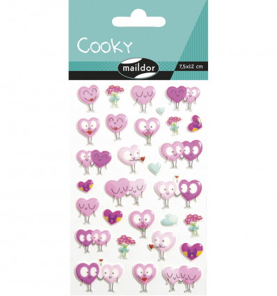 COOKY Stickers 3D - Hart