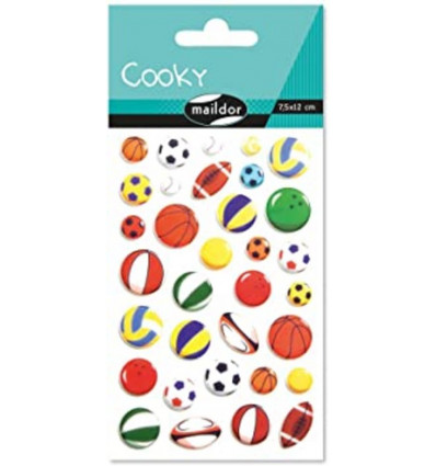 COOKY stickers 3D - Sport ballen