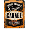 Tin sign 15x20cm - Harley Davidson Garage