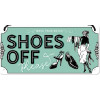 Hanging sign 10x20cm - Shoes off
