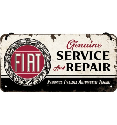 Hanging sign 10x20cm - Fiat Service & Repair