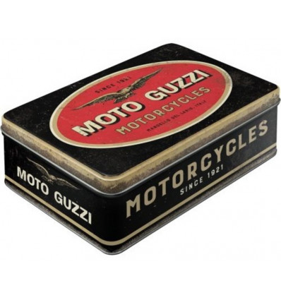 Tin box flat - Moto Guzzi logo Motorcycles