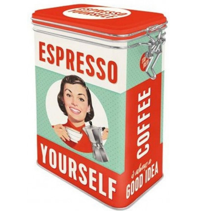 Clip top box - Espresso