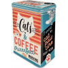 Clip top box - Cats & coffee