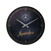 Wandklok - Mercedes Benz zilver/ goud