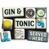 Magneet set 9st.- Gin & Tonic served here