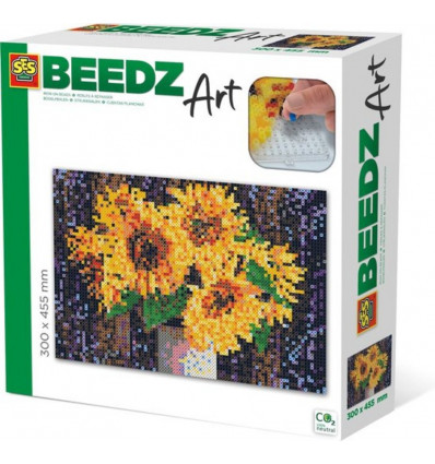 Ses BEEDZ Art strijkkralen- zonnebloemen
