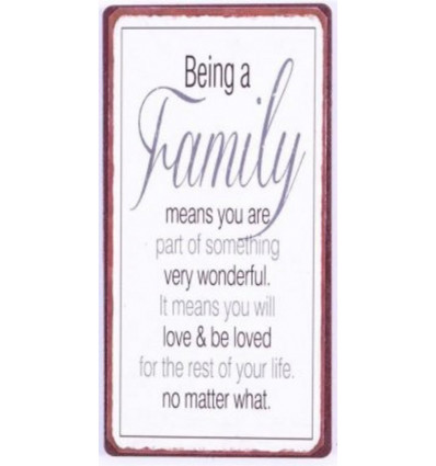 Magneet - Being a family... - 5x10cm