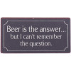 Magneet - Beer is the answer... - 10x5cm