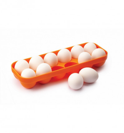 JOIE Eggy bewaardoos 12 eieren - oranje tu lu
