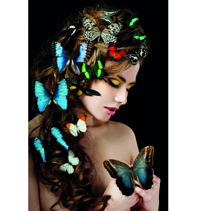 AluArt 80/120 - Girl with butterflies