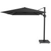 CHALLENGER T2 Premium parasol 350x260cm- jet zwart/ mat zwart excl. voet