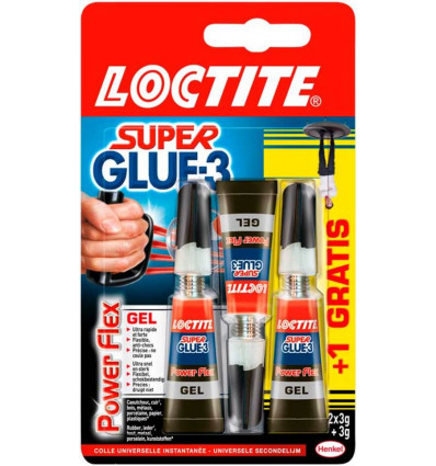 LOCTITE Power flex gel - 3G 2+1 gratis LOC2642437