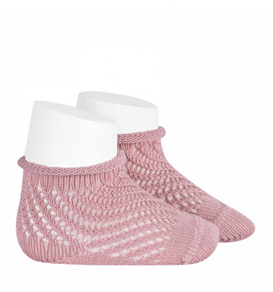 CONDOR sokken open - pale pink - 6/12m
