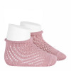 CONDOR sokken open - pale pink - 6/12m