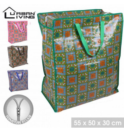 URBAN LIVING Maya jumbo tas - 55x50x30cm- ass. prijs per stuk opbergzak shopping