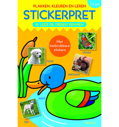 Stickerpret - Ik leer dieren kennen 3/5j