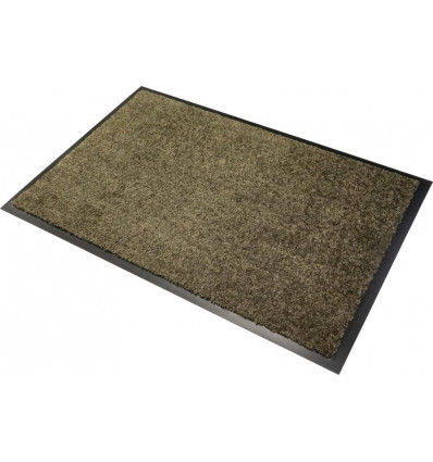 WASH & CLEAN voetmat - 50x75cm - bruin ( ruiter)