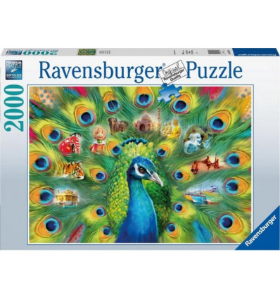 RAVENSBURGER Puzzel- Land of the Peacock 2000st.