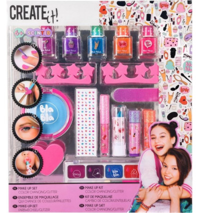 CREATE IT! Make up set colour changing/ glitter box