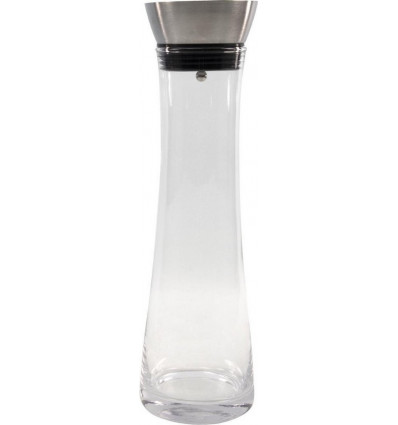 Karaf glas 1L - schenkdop rvs