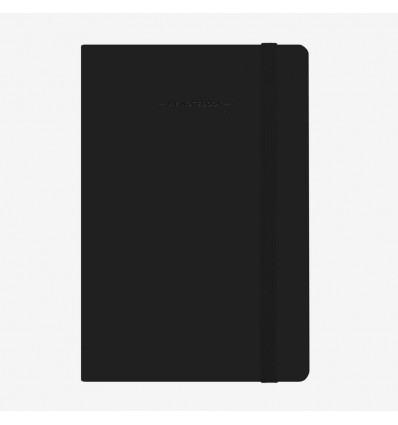 LEGAMI Notebook medium - gelijnd - zwart