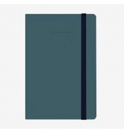 LEGAMI Notebook medium - gelijnd -petrol blauw