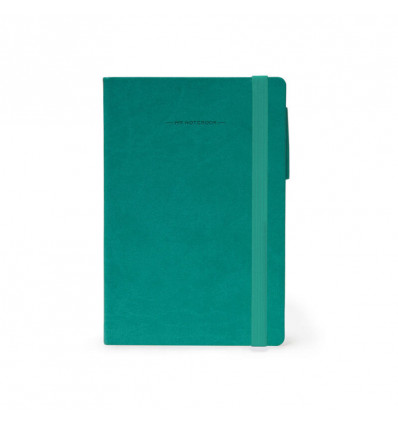 LEGAMI Notebook medium - gelijnd - turqoise