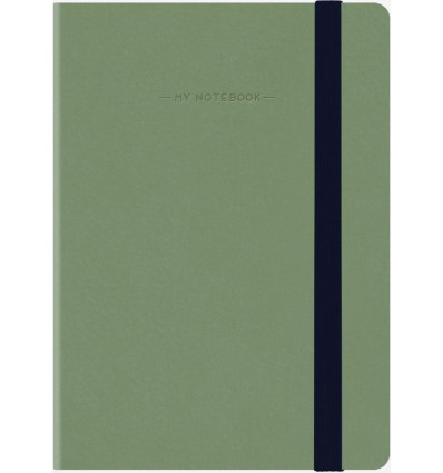 LEGAMI Notebook A5 - gelijnd - vintage groen