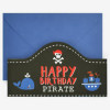 LEGAMI Verjaardagskaart/-hoed - Piraat