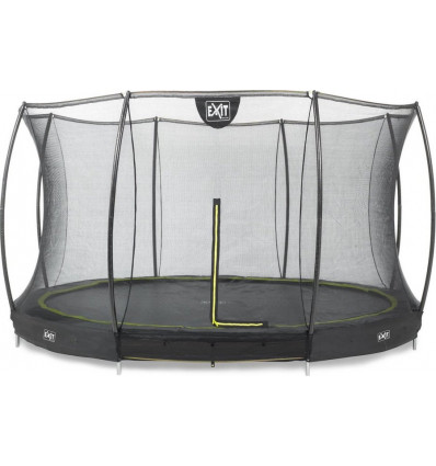 SILHOUETTE trampoline inground 366cm + safety net - zwart TU