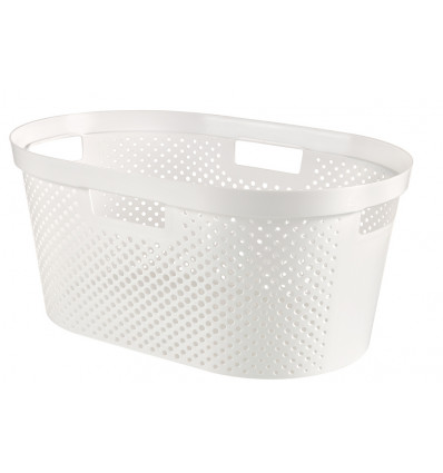 CURVER Infinity wasmand 40L - dots wit recycled