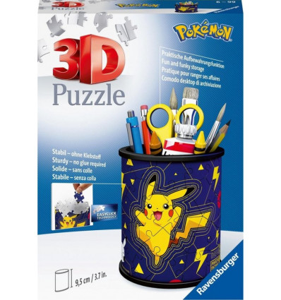 RAVENSBURGER Puzzel 3D - Pokemon pennen bak - 54st.